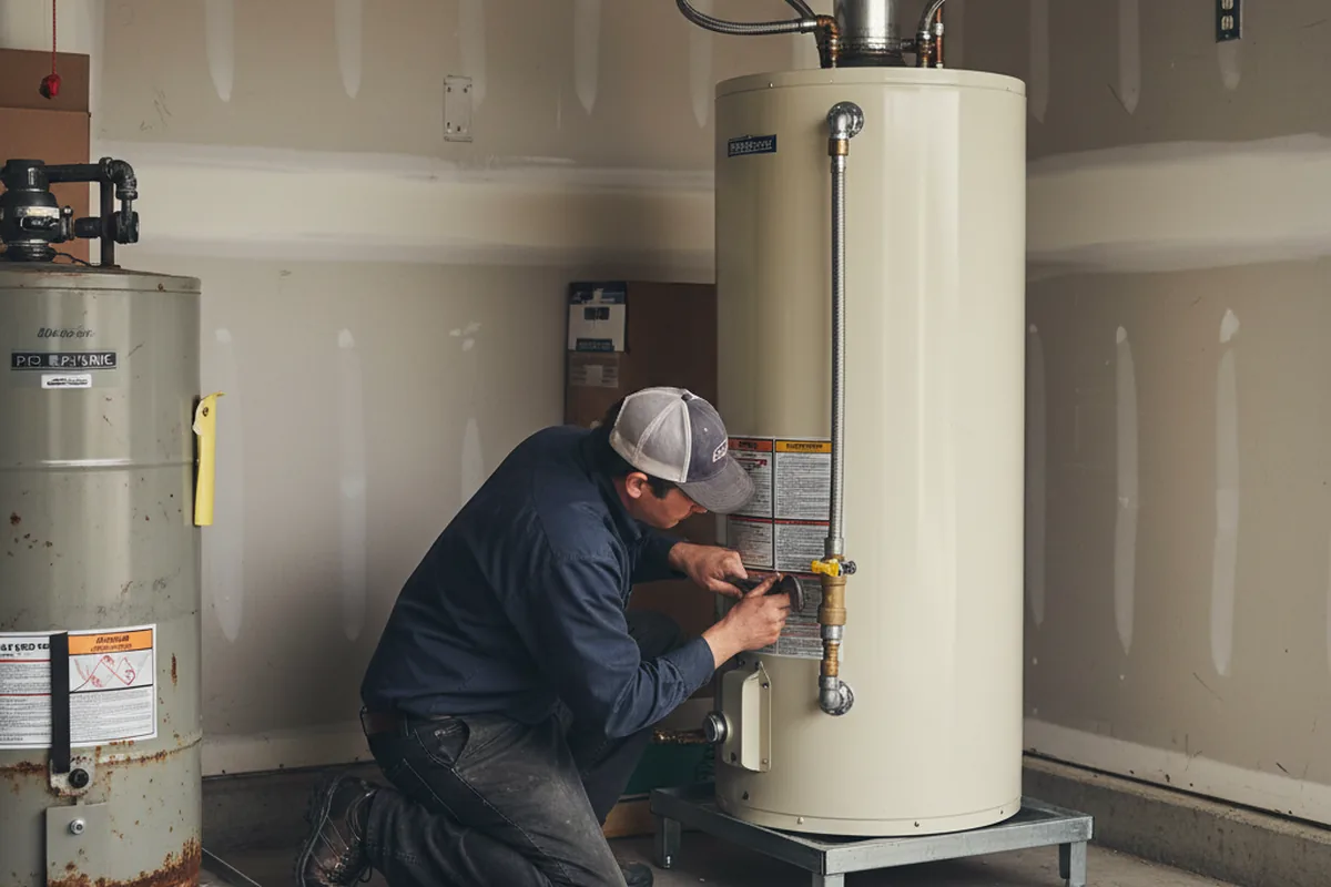 Water heater and shutoff valve replacement in Graysville